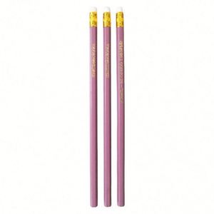 Crayons de haute qualité avec gomme, crayons de couleur en bois recyclé noir personnalisés pour enfants - Product Image 2