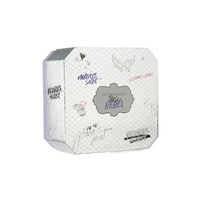 Coffret Cadeau de Parfum de Luxe, Emballage Cosmétique, Boîte Rigide Octogonale en Papier, Miroir Argenté Holographique, Coffret Beauté pour Femmes