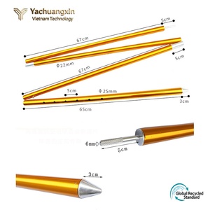 Aluminum Alloy Tent Poles Lightweight Portable for <b>Camping</b> <b>Hiking</b> Tents - Product Image 3