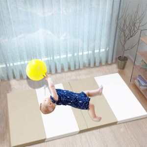 Estera <span class=keywords><strong>para</strong></span> siesta de bebé plegable preescolar gatear respetuoso con el medio ambiente PU tela espuma niño <span class=keywords><strong>dormir</strong></span> siesta esteras - Product Image 2