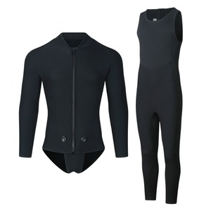 Traje de <span class=keywords><strong>Neopreno</strong></span> de 3MM con Capucha para Hombre, Conjunto de Dos Piezas Separadas, Traje de Buceo, Pesca Submarina, Surf, Traje de Baño Térmico para Aguas Profundas - Product Image 1