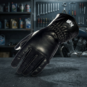 Gants de moto en cuir pour course, enduits de polyuréthane, antidérapants, imperméables, respirants, compatibles écran tactile, doigts complets, protection UV, sport - Product Image 3
