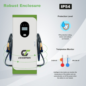 <span class=keywords><strong>Meilleur</strong></span> prix d'usine 60-320KW Station <span class=keywords><strong>de</strong></span> charge DC EV montée au sol Double pistolets Chargeur rapide pour un usage commercial - Product Image 4
