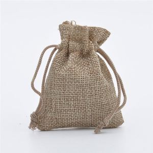 Jute Transportation Dustproof Gift <b>Bag</b> Packaging Recycled Mini <b>Drawstring</b> Linen <b>Bag</b> - Product Image 6