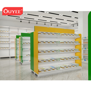Estantería <span class=keywords><strong>de</strong></span> madera <span class=keywords><strong>para</strong></span> farmacia, mueble <span class=keywords><strong>de</strong></span> exhibición, góndola <span class=keywords><strong>de</strong></span> cristal, <span class=keywords><strong>para</strong></span> tienda <span class=keywords><strong>de</strong></span> farmacia, diseño Interior - Product Image 3