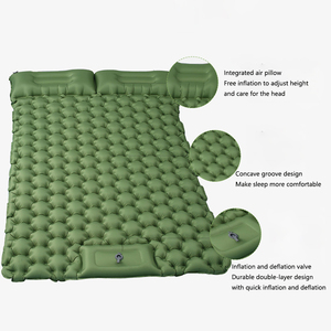 Coussin de couchage extérieur gonflable ultraléger avec coussin à pompe à air Double coussin de couchage avec oreiller <span class=keywords><strong>Matelas</strong></span> de trekking - Product Image 2