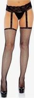 Collants noirs en nylon pour femmes, motif léopard, anti-embolie, respirants, à manches longues, tricotés, avec pieds, sexy, en dentelle, une pièce