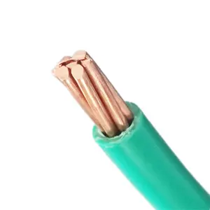 6AWG 8AWG 10AWG 12AWG 구리 코어 PVC 인입 전기 케이블 Thw Tw 케이블 와이어