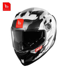 Casque de moto intégral unisexe MT Racing espagnol à double visière avec grand spoiler arrière, toutes saisons, en ABS, neuf - Product Image 2