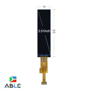 Modules d'affichage LCD de type barre allongée AIOT de 2,51 pouces, résolution 120x480, avec interface SPI - Product Image 2