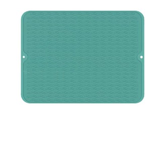 Tapis de drainage en silicone 30cm x 40cm extra large antidérapant pour évier et comptoir de cuisine - Product Image 3
