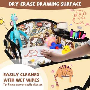 Free sample Toddler <b>Car</b> Seat <b>Tray</b> Organizer Kids Travel Eating Snack <b>Tray</b> Tablet Holder Stand Lap Desk,Toddler Toy - Product Image 4