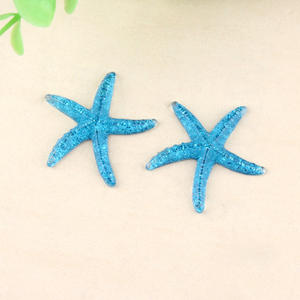 カスタムメイド40mmサイズカラーシミュレーションキラキラヒトデフラットバックレジンカボションヘッドバンドヘアクリップ用 - Product Image 2