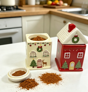 Barattolo per <span class=keywords><strong>Spezie</strong></span> in Ceramica a Forma di <span class=keywords><strong>Casa</strong></span>, <span class=keywords><strong>Porta</strong></span> Condimenti da Cucina, Personalizzabile con Logo, Regalo per le Feste - Product Image 4