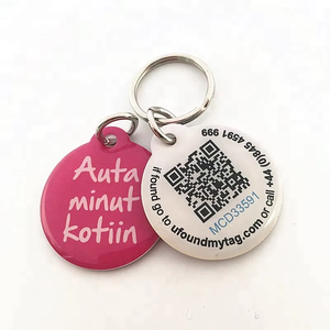 Etiqueta de Identificación para Mascotas con <span class=keywords><strong>Collar</strong></span> de Cuero Auténtico Personalizado, Etiqueta de Identificación para Perros con Código QR Antipérdida, Etiqueta de Metal para Mascotas - Product Image 3