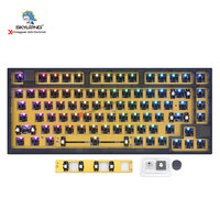 Skyloong Kit DIY Keyboard mekanis, kustom Mini GK75 75% Hot Swap RGB PCB CNC aluminium OEM