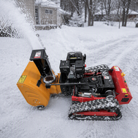 Tondeuse à gazon et souffleuse à neige professionnelles télécommandées, autopropulsées, à essence, avec manche télescopique