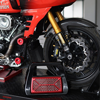 Protection de radiateur en alliage d'aluminium personnalisée World Colors pour moto H-D Touring 23.5 et versions ultérieures, compatible 121CVOST 117 Road