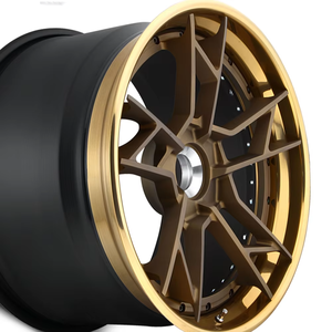 Striking Super Deep Concave Multi <b>Spoke</b> Three Piece Forged Aluminium Alloy Rim With <b>Wheel</b> Center Cap Universal Fit Passenger Car - Product Image 6