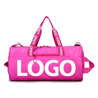 Sac de voyage pliable personnalisé avec logo, pour sport et gym, imperméable, pour femmes et hommes, rose, sac de sport, sac de voyage