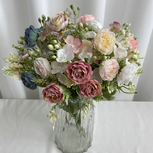 Ramo de Flores Artificiales de Seda Suzume Ii de 34 cm, Decoración para Bodas y Hogar, Accesorios para Exteriores - Product Image 3