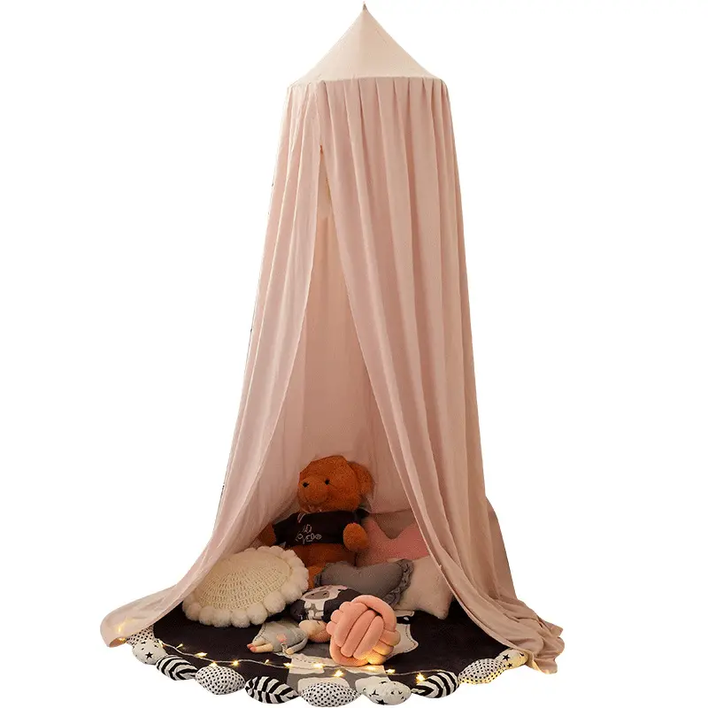 Bonne qualité Kit de suspension complet de moustiquaire de filet de baldaquin de lit de cerceau rond pour des enfants.