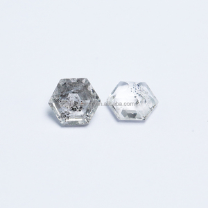 <span class=keywords><strong>Diamant</strong></span> Hekimer naturel, taille ovale 7x7mm, <span class=keywords><strong>pierre</strong></span> <span class=keywords><strong>précieuse</strong></span> noire avec jeu de couleurs pour la création de bijoux - Product Image 3