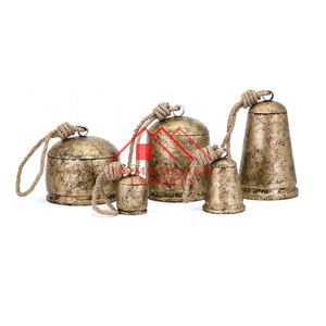 Campanas de Metal Hechas a Mano en Forma de Cono y Copa con Sonido para Mascotas, Campanas de Hierro Rústicas Vintage - Product Image 1