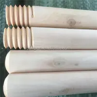 Vente directe en usine outils et accessoires de nettoyage ménager manche de balai en bois manche en bois naturel pour balai à franges
