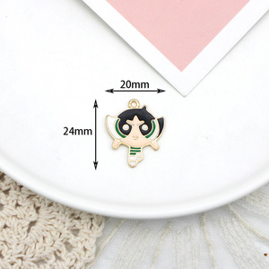 Little policewoman น้ำมันอัลลอยหยด DIY เครื่องประดับการ์ตูนญี่ปุ่นจี้น่ารักจี้ - Product Image 6