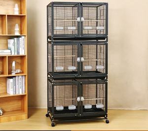 Jaula Metálica para Pájaros, Jaula para Loros de Múltiples Niveles, Jaula Multifuncional para Mascotas de Uso Doméstico, Jaula de Cría de Tamaño Mediano y Grande para Periquitos - Product Image 1