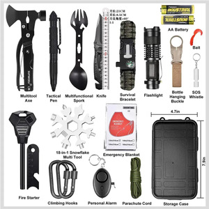 Kit de Herramientas Multifuncional de Supervivencia 16 en 1 de Acero Inoxidable para Campismo al Aire Libre, Equipo de Rescate de Emergencia EDC - Product Image 2