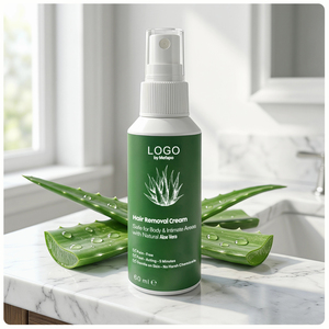 Crema Depilatoria Natural de Aloe Vera 60ml Sin Dolor Acción Rápida en 5min Crema Depilatoria para Zonas Íntimas Corporales Venta al por Mayor OEM - Product Image 3