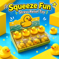 Jouets promotionnels : blocs de construction, argile, petit canard jaune, jouet musical souple et couineur, balle anti-stress personnalisable