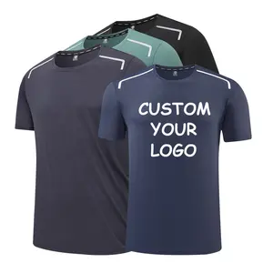 Camiseta deportiva transpirable para hombre, ropa deportiva para correr, de nailon, de secado rápido, de entrenamiento