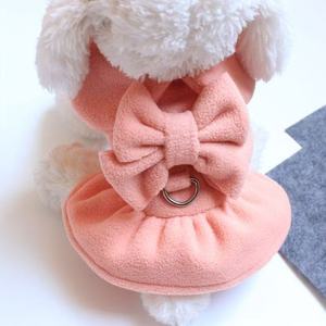 Robe pour chien de compagnie, jupe rouge à lacets, coupe princesse, pour Teddy, Pomeranian, Bichon Frise, vêtements d'automne et d'hiver - Product Image 4