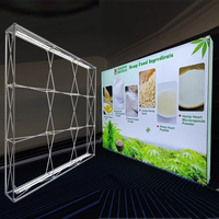 Structure en aluminium portable, imperméable, écologique, recyclable, avec design personnalisé pour salons professionnels et expositions, en tissu Oxford 600D avec bordure en silicone