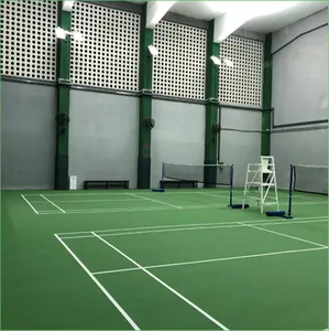 doubles badminton court sports PVC coating in gyms vinyl floor Available in stock