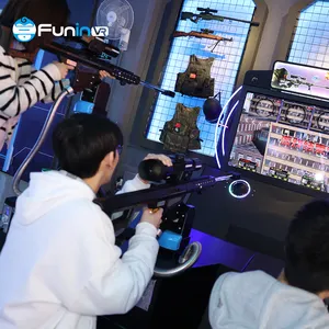 Funinvr 상호 작용하는 9D Vr 아케이드 게임 가상 현실 총격사건 게임 복수 경기자 Vr 총격사건 시뮬레이터
