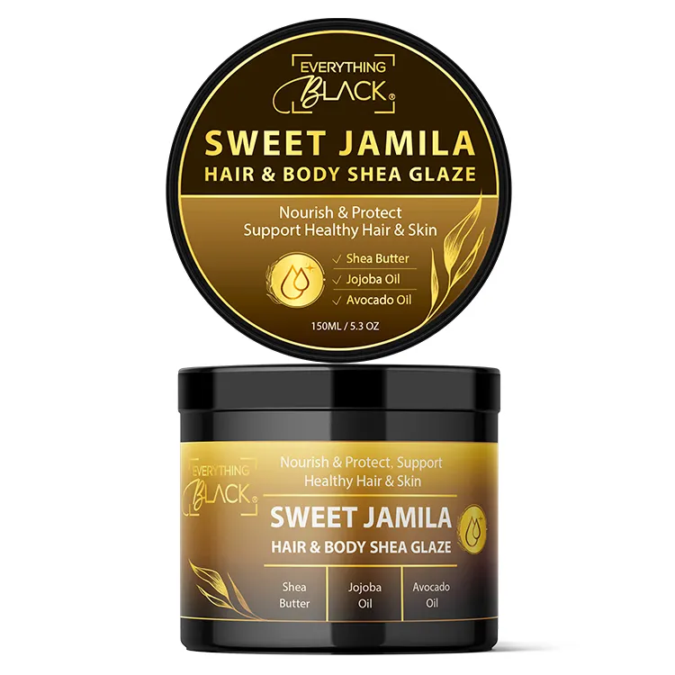 Private Label Non Greasy Wave Grease Butter Sweet Jamila Hair Body Shea Glaze for Nourish Protect Support Healthy Hair and Skin