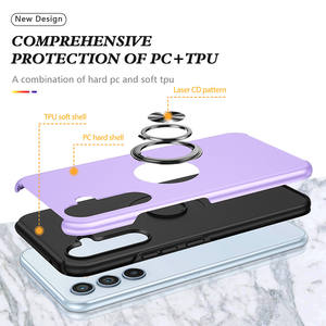 Funda trasera a prueba de golpes, funda de TPU suave para PC, soporte de anillo de Metal giratorio 360, funda para teléfono móvil para Samsung Galaxy A14 A24 A34 A54 <span class=keywords><strong>4G</strong></span> <span class=keywords><strong>5G</strong></span> - Product Image 4