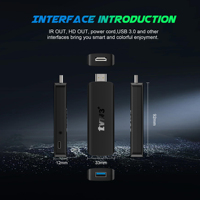 2025 Mortal TVR3 + Android14.0 Quad Core RK3518 Mini TV Stick 8K Streaming Box WiFi6 Settop Box