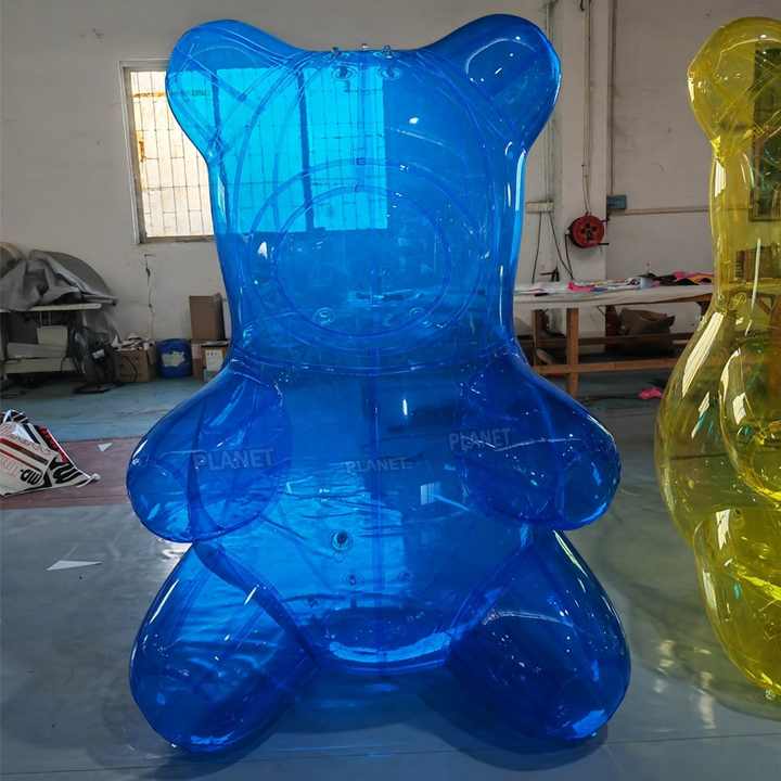 Custom Advertising Colorful Transparent PVC Inflatable Bear