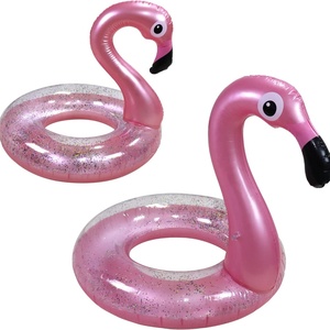 Luxury PVC <b>Inflatable</b> Flamingo <b>Swan</b> Swimming Ring for Women with Custom Color and Size - Product Image 3