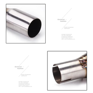 Tuyau de raccordement intermédiaire d'échappement de moto 51 mm, section adaptateur de silencieux, tube de réglage pour Piaggio Beverly X10 MP3 125 250 300 250LT 300L - Product Image 4