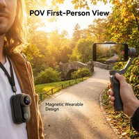 Kamera Aksi Mini 4K yang Dapat Dipakai, Lensa Berputar 180 Derajat, WIFI, Penglihatan Malam, Kamera Vlog, Sudut Lebar, Perekaman Olahraga