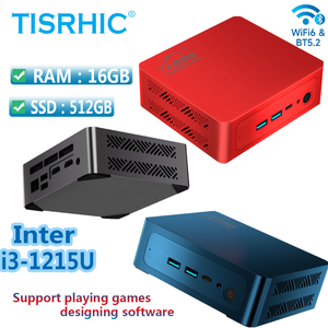 TISHRIC MINI PC Intel Alder Lake <span class=keywords><strong>I3</strong></span> 1215U Win11 Mini Host 16GB DDR4 512GB M.2 SSD PCIe BT5.2 WiFi6 Computadora de escritorio Diseño de juegos - Product Image 2