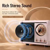 Altavoz Inalámbrico Portátil Mini Retro Tecnológico, Decoración Estética para Habitación, Regalo de Cumpleaños para Adolescentes y Mujeres