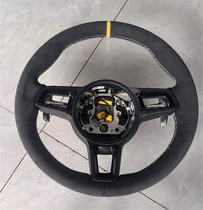 Volant de course LED en fibre de carbone avec logo personnalisé pour <span class=keywords><strong>Porsche</strong></span> 911 718, accessoires de modification automobile - Product Image 4