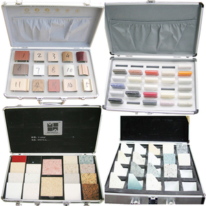 Aluminium Stone Sample Display Box And Quartz Stone Sample Carry Case Marble Samples Display Case